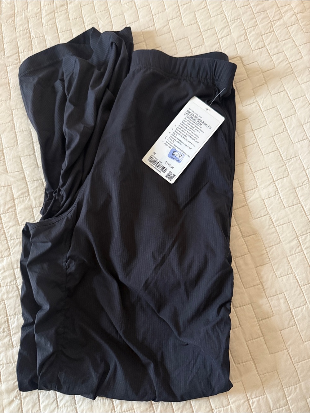 Lululemon slim fit dance studio HR flared pant black. New with tags retail 72.00